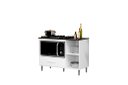 Ver imagem 2 de Balcão Armário para Cooktop Co com Nicho para Forno Cor Branco