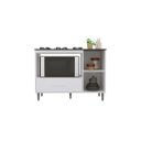 Ver imagem 3 de Balcão Armário para Cooktop Co com Nicho para Forno Cor Branco