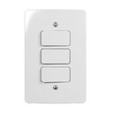 Ver imagem 1 de Conjunto 3 Interruptores Paralelo 6a 4x2 Branco Renova