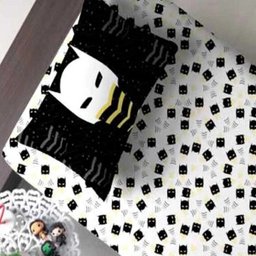 Jogo de Cama Solteiro 2 Peças Infantil Malha 100% Algodão Joy Portallar MASCARAS - 2