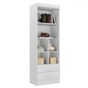Ver imagem 2 de Estante para Livros Modulare 2 Gavetas 4 Prateleiras Branco - Panorama Móveis