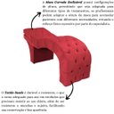 Ver imagem 6 de Maca Estética Estofada Reclinável Ergonômica Suede Eliana:vermelho