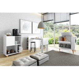 Aparador Bar Multiuso Cantinho do Café Drink 1002 Branco TX Be - 1