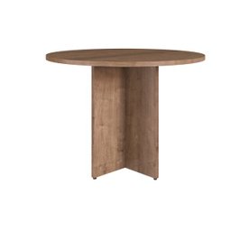Mesa de Reunião Redonda para Escritório 100cm Ative Vermont Home Office Artesano - 3 Mesa de Reunião Redonda para Escritório 100cm Ative Vermont Home Office Artesano - 3