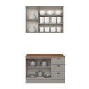 Ver imagem 3 de Cozinha Modulada 2 Peças 5 Portas 3 Gavetas com Tampo Henn Americana