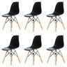 Kit 6 Cadeiras Charles Eames Eiffel Dsw - Preta - Kza Bela - 1
