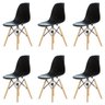 Kit 6 Cadeiras Charles Eames Eiffel Dsw - Preta - Kza Bela - 1