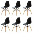 Ver imagem 1 de Kit 6 Cadeiras Charles Eames Eiffel Dsw - Preta - Kza Bela