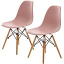 Ver imagem 1 de Kit 2 Cadeiras Charles Eames Dsw - Rosa - Kzabela