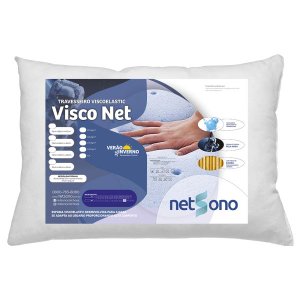 Travesseiro Netsono Visco Net Verão & Inverno 40x60x11cm