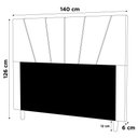 Ver imagem 4 de Cabeceira Cama Box Casal Dallas 140Cm Linho Cinza