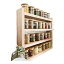 Ver imagem 1 de Prateleira para Especiarias 4 Andar Porta Temperos Cozinha