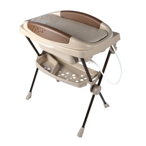 Banheira para Bebe Banho Premium com Suporte e Trocador 20 Litros Sand - Galzerano