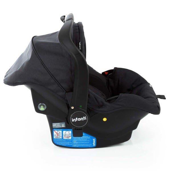 Carrinho de bebê Travel System Collina Trio Black Infanti + bebê conforto + Base - 7