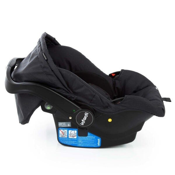 Carrinho de bebê Travel System Collina Trio Black Infanti + bebê conforto + Base - 9