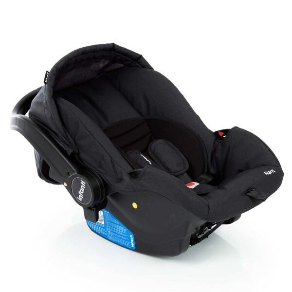 Carrinho de bebê Travel System Collina Trio Black Infanti + bebê conforto + Base - 12