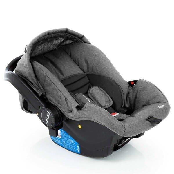 Carrinho de bebê Travel System Collina Trio Grey Infanti + bebê conforto + Base - 11