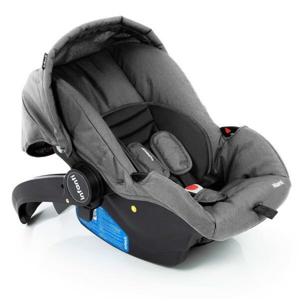 Carrinho de bebê Travel System Collina Trio Grey Infanti + bebê conforto + Base - 13
