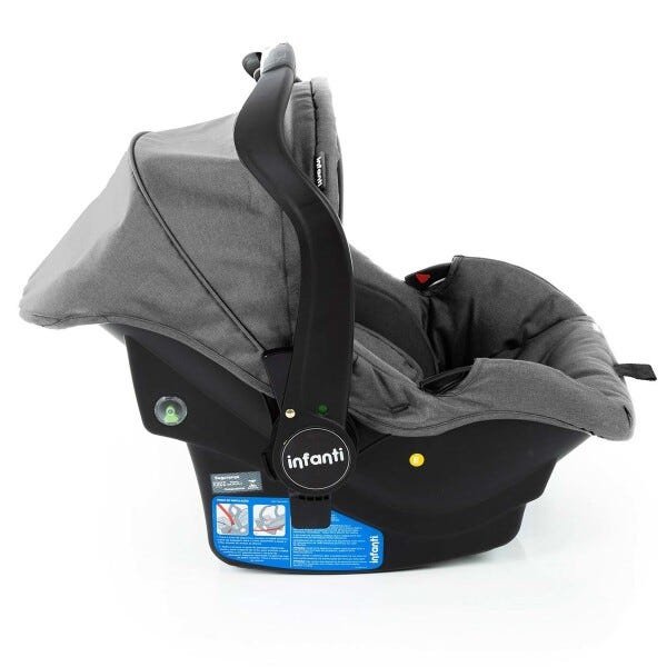 Carrinho de bebê Travel System Collina Trio Grey Infanti + bebê conforto + Base - 5