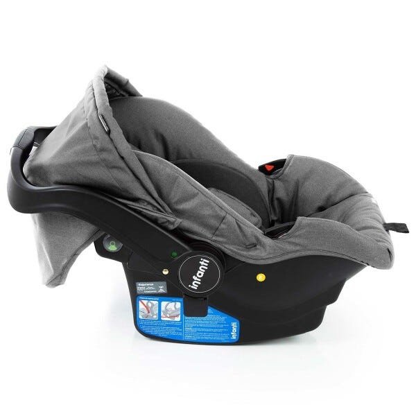 Carrinho de bebê Travel System Collina Trio Grey Infanti + bebê conforto + Base - 9