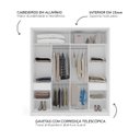 Ver imagem 3 de Guarda Roupa 180,1cm com 2 Portas de Correr e 2 Gavetas 240844 Lisboa Politorno Móveis