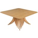 Ver imagem 7 de Mesa de Jantar 6 Lugares Quadrada Base Ripada 150cm Diadema B05 Amêndoa Cinamomo - Lyam Decor