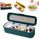 Ver imagem 7 de Dispenser Porta Temperos 4 Divisorias com Colher Medidora Verde Re269 Snel Home