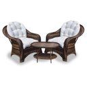 Ver imagem 4 de Conjunto Naxos - 2 Poltronas + 1 Mesa Centro - Duna Cru