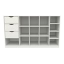 Ver imagem 4 de Balcão Atendimento Armário Colmeia Horizontal M8 Mdp Loja VETORIAL MÓVEIS Branco