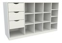 Ver imagem 5 de Balcão Atendimento Armário Colmeia Horizontal M8 Mdp Loja VETORIAL MÓVEIS Branco