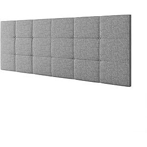 Cabeceira Estofada Bia 1.40 Cama Box Casal - Cinza Linho