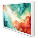 Ver imagem 1 de Quadro Decorativo Abstrato Marmore Luxo Extreme em Moldura Caixa Tacolado Moldura Caixa 3cm Branca C