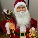 Ver imagem 5 de Treno Papai Noel Rena Natal Realista Som LED Loja Shopping Movimento Musica Natalina Cenario Festa e