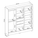 Ver imagem 4 de Guarda Roupa Casal 6 Portas 3 Gavetas Pratico D02 Branco - Mpozenato