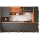Ver imagem 6 de Módulo Cozinha Telasul Thela Macadâmia Armário Thela Macadâmia com 1 Porta 80cm Freijó Branco