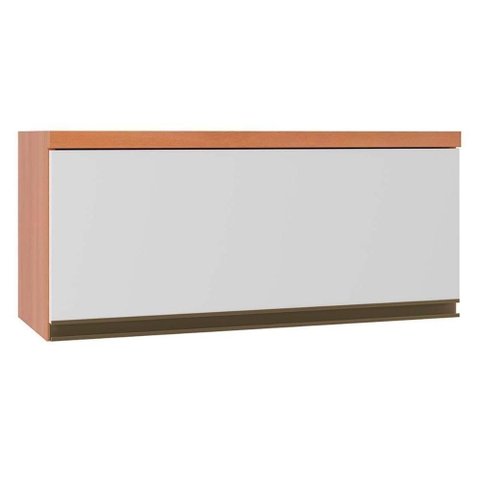 Módulo Cozinha Telasul Thela Macadâmia Armário Thela Macadâmia com 1 Porta 80cm Freijó Branco