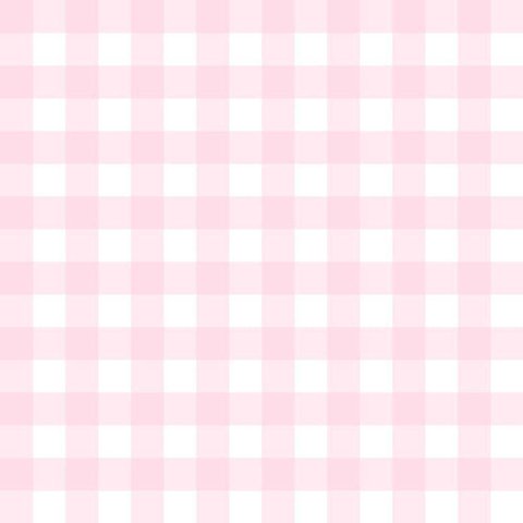 Papel de Parede Doce Estilo Xadrez Rosa 82267
