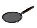 Ver imagem 1 de Bifeteira Ferro Redonda Cabo Silicone Preto Lisa 26cm