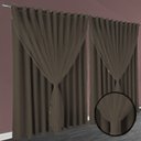 Ver imagem 2 de Cortina Blackout Blecaute Miami 5,00 X 2,60 Quarto Marrom