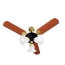 Ver imagem 1 de Ventilador de Teto New Zeta 3p Preto/mogno Ventidelta 127v