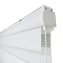 Ver imagem 4 de Persiana Rolo Double Vision Zebra 220larg x 220alt Branca com bando - Sala/ Escritório/Quarto/Sacada