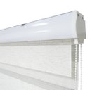 Ver imagem 4 de Persiana Rolo Double Vision Zebra 220larg x 220alt Linho com bando - Sala/ Escritório/Quarto/Sacada