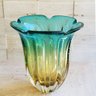 Vaso de Murano - Verde Esmeralda com Âmbar - 2