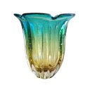 Ver imagem 1 de Vaso de Murano - Verde Esmeralda com Âmbar