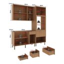Ver imagem 5 de Cozinha Compacta 3 Peças com Armário Paneleiro e Balcão com Tampo Multimóveis CR20450