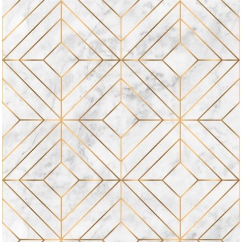 Papel De Parede Diamond Givan Marmore Branco Para Sala