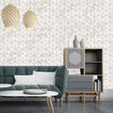 Ver imagem 2 de Papel de Parede 3D Marmore Diamond Gold Mármore Cubo