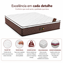 Ver imagem 3 de Colchao de Queen Molas D28 Ensacadas 158x32cm Executive Marrom Reconflex