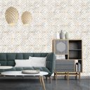 Ver imagem 1 de Papel De Parede Branco Marmore Para Sala Diamond