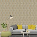 Ver imagem 2 de Papel De Parede Cinza Para Quarto e Sala Diamond Curve Com Detalhes Bege Escuro